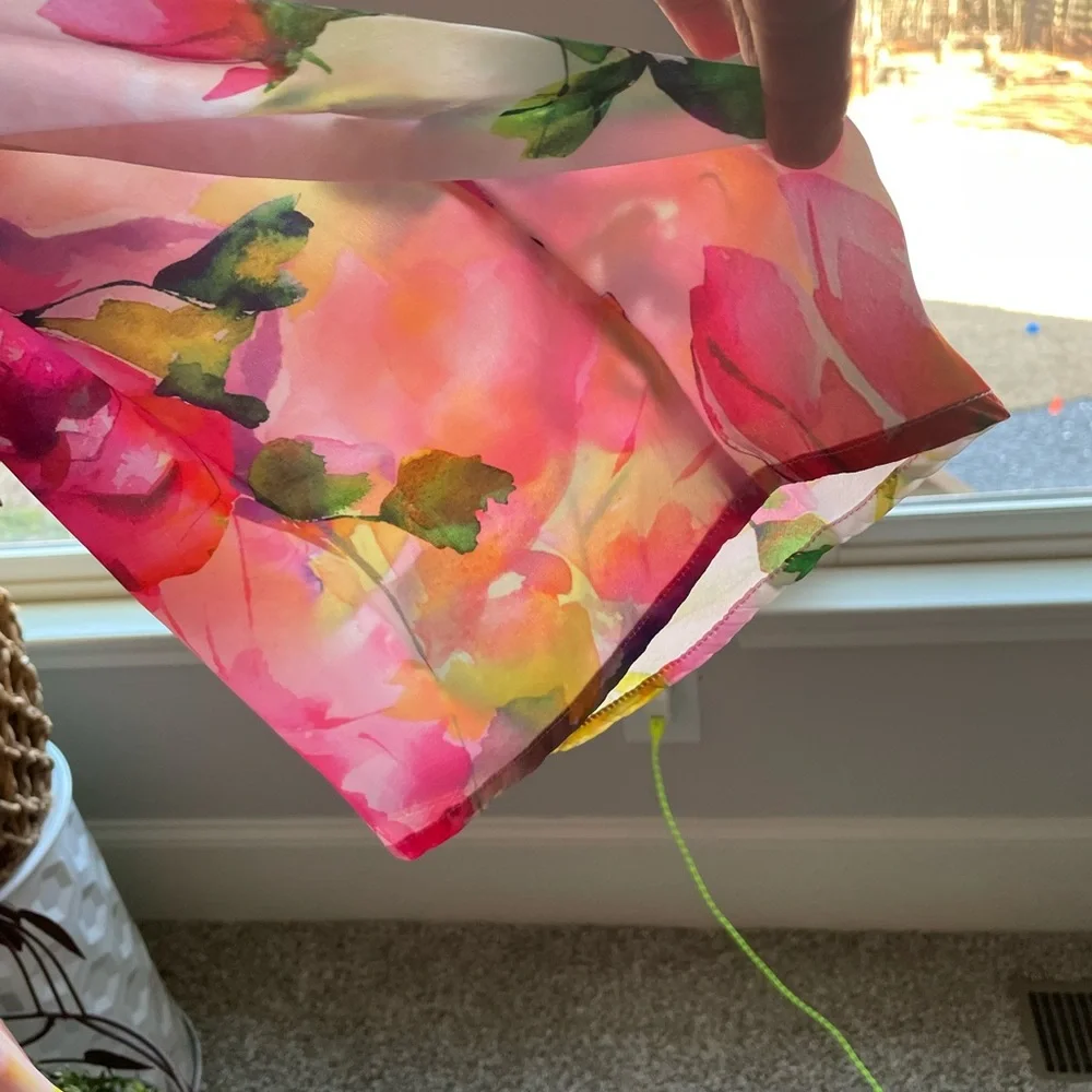 Boston Proper Watercolor Floral Print Maxi dress in SZ S NWT - Picture 10 of 11